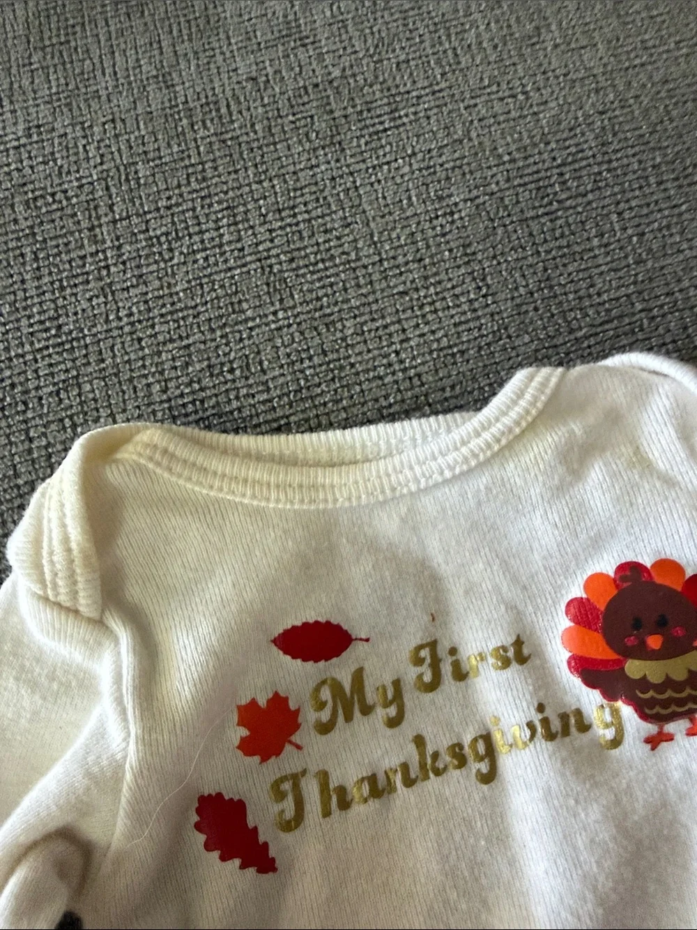 Carter's White Baby Bodysuit Duo with Red and Green Holiday Prints